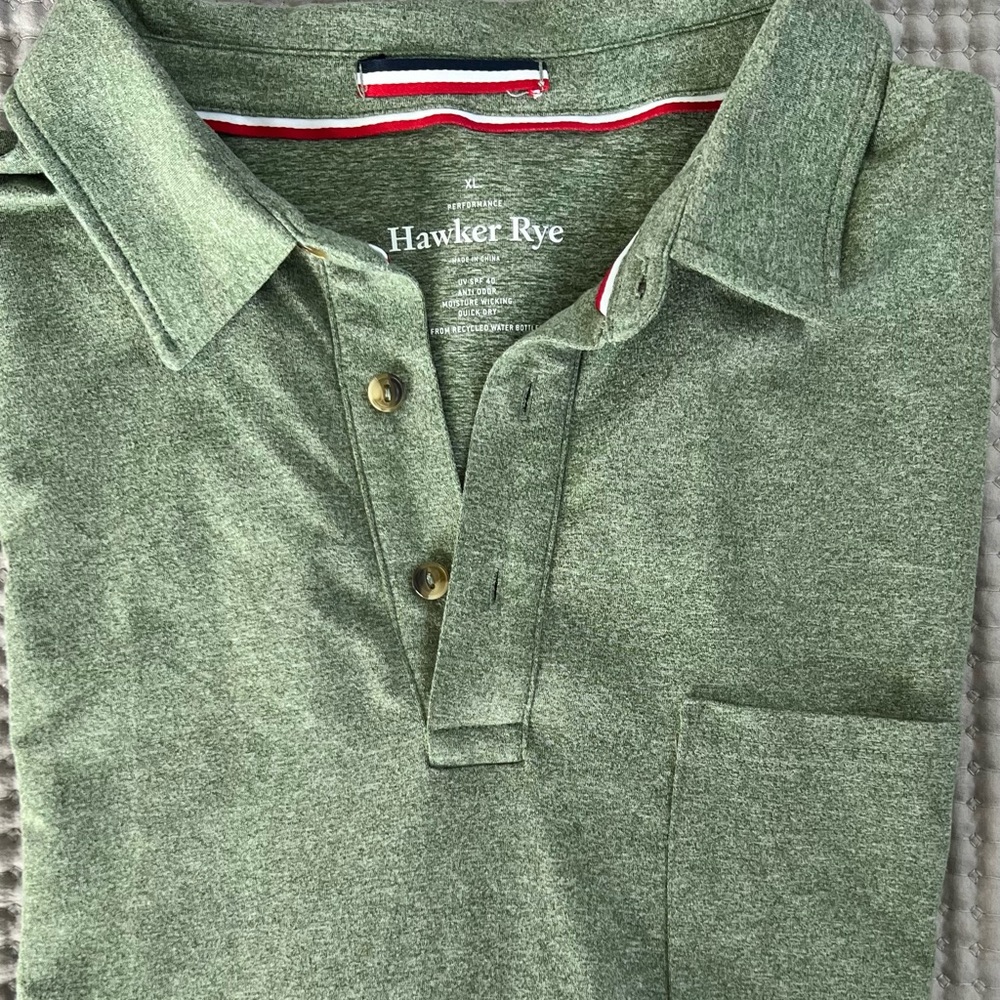Hawker Rye Men’s Green Polo - XL